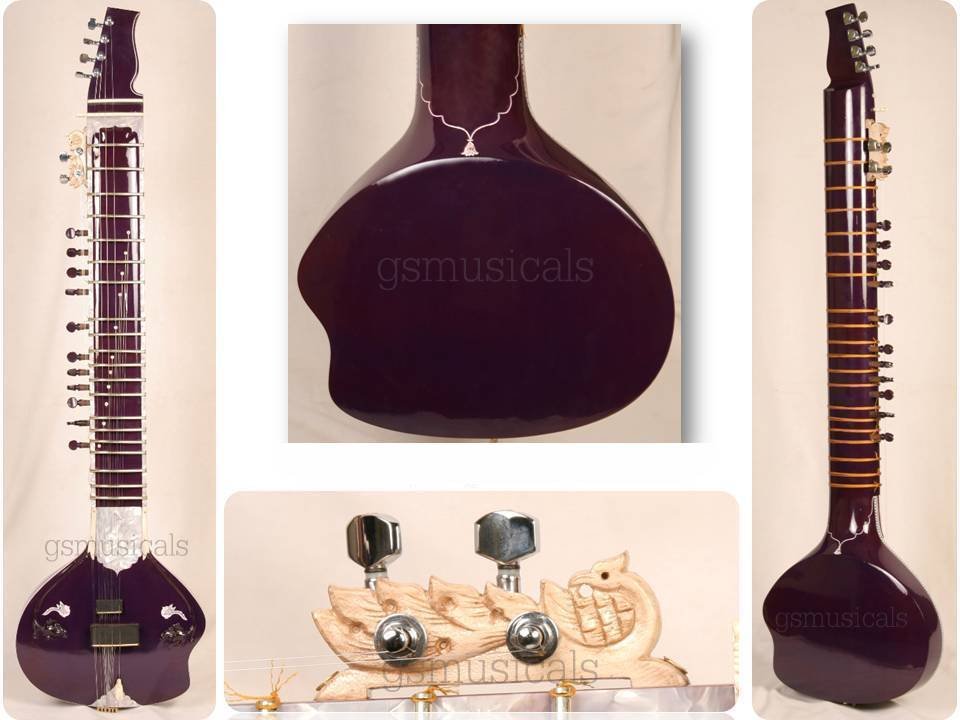 SITAR ULTRA PRO ELECTRIC STUDIO FUSION CORAL ACOUSTIC WITH