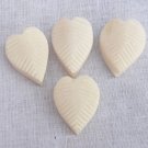 TANPURA FINE TUNNERS HEART SHAPE MADE OF BONE SET OF 4 GSMA015 CA