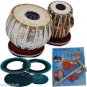 TABLA DRUMS SET~PROFESSIONAL 2.5 KG BRASS BAYAN~SHESHAM WOOD DAYAN~BHAJAN~KIRTAN