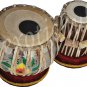 TABLA DRUM~DESIGNER BRASS BAYAN~SHESHAM WOOD DAYAN~FREE BAG/HAMMER/BOOK/CUSHION