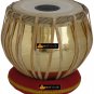 TABLA DRUM SET~GOLDEN BRASS BAYAN 2.5 KG~SHESHAM WOOD DAYAN~HAMMER/CUSHION/CASE