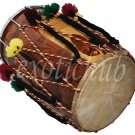 DHOL DRUMS~PUNJABI BHANGRA~SHEESHAM WOOD~PLAYING STICKS~DHOLAK~NAAL~PAKHAWAJ