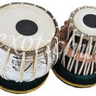 TABLA DRUMS~4 KG COPPER BAYAN WITH CHROME POLISH~SHESHAM WOOD DAYAN~TABLA EHS