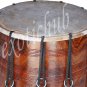 DHOL DRUM~PUNJABI BHANGRA~SOLID SHEESHAM WOOD~PLAYING STICK~DHOLAK~NAAL~PAKHAWAJ