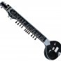 BLACK ELECTRIC SITAR~PROFESSION&acirc;��AL QUALITY~TRAVELER FLAT BACK~FREE STRING~MIZRAB
