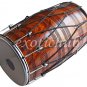 PUNJABI BHANGRA DHOL DRUMS~DARK SHEESHAM WOOD~PLAYING STICK~DHOLAK~GREAT SOUND