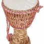 DJEMBES DRUM~JEMBE~FINE CRAFT WORK~MANGO WOOD~ROPE TUNED~HEIGHT 24"~SKIN 13"