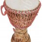 DJEMBES DRUM~JEMBE~FINE CRAFT WORK~MANGO WOOD~ROPE TUNED~HEIGHT 24"~SKIN 13"