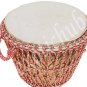 DJEMBES DRUM~JEMBE~FINE CRAFT WORK~MANGO WOOD~ROPE TUNED~HEIGHT 24"~SKIN 13"