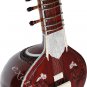 MUNDA SITAR WITH FIBER BOX~RAVI SHANKAR STYLE~FREE STRINGS/MIZRAB/BOOK~SITAR EHS