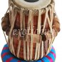 BUY TABLA DRUMS~GREEN COLOR BRASS BAYAN 2.5 KG.~SHESHAM WOOD DAYAN~GREAT SOUND