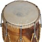 SPECIAL DHOLAK DRUM ROPE + BOLT TUNED~NATURAL WOOD COLOR POLISH~SPECIAL SKIN