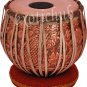 TABLA DRUMS SET~DESIGNER COPPER 2.5 KG BAYAN~SHESHAM DAYAN~PROFESSIONAL QUALITY