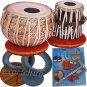 TABLA DRUMS SET~DESIGNER COPPER 2.5 KG BAYAN~SHESHAM DAYAN~PROFESSIONAL QUALITY