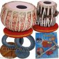 TABLA DRUMS SET~DESIGNER COPPER 2.5 KG BAYAN~SHESHAM DAYAN~PROFESSIONAL QUALITY