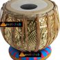 TABLA DRUMS~DESIGNER GOLDEN BRASS 2.5 KG BAYAN~SHEESHAM DAYAN~PROFESSIONAL SET