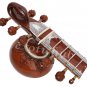PEACOCK SITAR~DOUBLE TUMBA~FIBER BOX~RAVI SHANKAR STYLE~SITAAR~CONCERT QUALITY