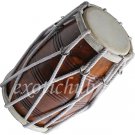 DHOLAK DRUM~ROPE TUNED~DHOLKI~SHESHAM WOOD~USE IN BHAJAN~KIRTAN~DHOLAK EHS
