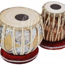TABLA DRUMS SET~DESIGNER BRASS 2.5KG BAYAN~SHEESHAM DAYAN~FREE! BAG/BOOK/HAMMER