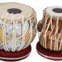 TABLA DRUMS SET~DESIGNER BRASS 2.5KG BAYAN~SHEESHAM DAYAN~FREE! BAG/BOOK/HAMMER