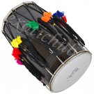 BUY DHOL DRUMS~PUNJABI BHANGRA BLACK MANGO WOOD~DHOLAK~DHOLKI~GIDDA~FREE! BELT