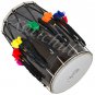 BUY DHOL DRUMS~PUNJABI BHANGRA BLACK MANGO WOOD~DHOLAK~DHOLKI~GIDDA~FREE! BELT
