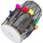 BUY DHOL DRUMS~PUNJABI BHANGRA BLACK MANGO WOOD~DHOLAK~DHOLKI~GIDDA~FREE! BELT