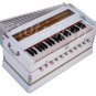 HARMONIUM~WHITE COLOR~3½ OCTAVE~11 STOP~5 DRONE~440 Hz~SHRUTI~YOGA~BHAJAN~KIRTAN