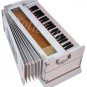 HARMONIUM~WHITE COLOR~3½ OCTAVE~11 STOP~5 DRONE~440 Hz~SHRUTI~YOGA~BHAJAN~KIRTAN