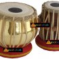 TABLA DRUMS SET~GOLDEN BRASS BAYAN~SHESHAM WOOD DAYAN~FREE! BOOK/CUSHION~PRC EHS