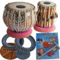 TABLA DRUMS SET~DESIGNER COPPER 4KG BAYAN~FREE!!! BAG~BOOK~CUSHION~COVER~HAMMER