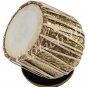 DHAMA SET~DESIGNER BRASS DRUM 4 KG~SHEESHAM WOOD TABLA~SIKH JORI~PAKHAWAJ JODI