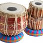 TABLA DRUMS SET~RED BRASS 2.5KG BAYAN~SHESHAM WOOD DAYAN~HAMMER/ CUSHION/COVER