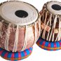 TABLA DRUMS SET~GANESHA COPPER BAYAN~SHEESHAM WOOD DAYAN~CASE/BOOK/RINGS~PRC EHS