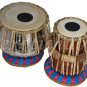 TABLA DRUMS~DELUXE STEEL~PROFESSIONAL GRADE~FREE BAG/BOOK/HAMMER/CUSHION/RING