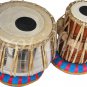 TABLA DRUMS~DELUXE STEEL~PROFESSIONAL GRADE~FREE BAG/BOOK/HAMMER/CUSHION/RING