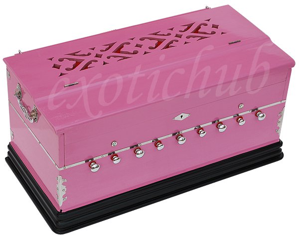 HARMONIUM~PINK PEACE~3½ OCTAVES~9 STOPS~YOGA~BHAJAN~KIRTAN~SHRUTI~RAAGA~GHAZAL