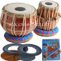 TABLA DRUMS SET~DESIGNER RED BRASS BAYAN~SHESHAM DAYAN~BHAJAN~KIRTAN~YOGA~MANTRA