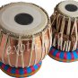 CONCERT QUALITY COPPER TABLA DRUM SET~5 KG BAYAN~SHEESHAM WOOD DAYAN~TABLA EHS