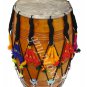 BUY PUNJABI BHANGRA DHOL DRUMS~MANGO WOOD~WITH PLAYING STICKS & DECORATION PARTS