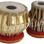 TABLA DRUMS SET~GOLDEN BRASS BAYAN 2.5 KG~SHESHAM WOOD DAYAN~HAMMER/CUSHION/CASE