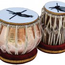 TABLA DRUMS SET~COPPER 5 KG HAMMERED BAYAN~FREE! BAG/HAMMER/BOOK/CUSHION/COVER