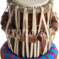 BRASS TABLA DRUM SET~BLACK PAINTED DESIGNER BAYAN~CAN PLAY WITH HARMONIUM, SITAR