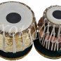 TABLA DRUMS SET~DESIGNER 2.5 KG BRASS BAYAN~SHEESHAM WOOD DAYAN~GREAT SOUND