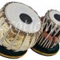 TABLA DRUMS SET~DESIGNER 2.5 KG BRASS BAYAN~SHEESHAM WOOD DAYAN~GREAT SOUND