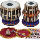 MAHARAJA™ TABLA DRUM SET/3KG BLACK BRASS BAYAN/SHEESHAM DAYAN/BAG/BOOK/BOX/EA-1