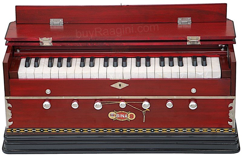NEW BINA™ NO.9A HARMONIUM/COUPLER/42 KEY/INDIAN/3½ OCTAVES/MULTIFOLD