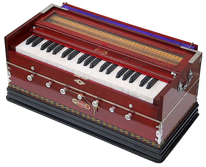 NEW BINA™ NO.9A HARMONIUM/COUPLER/42 KEY/INDIAN/3½ OCTAVES/MULTIFOLD