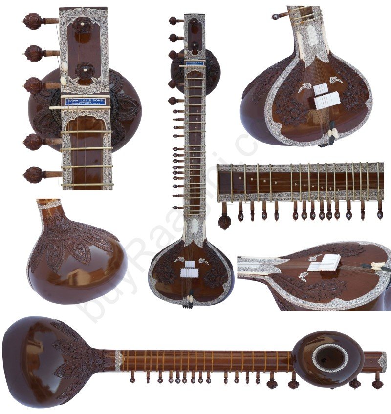 SITAR KANAI LAL/RAVI SHANKAR STYLE/DOUBLE TUMBA/MANIPURI/FIBER TROLLEY/CAE