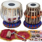 TABLA SET MAHARAJA™ CLASSIC/BRASS BAYAN 3KG/SHEESHAM DAYAN/CUSHIONS/USA RTN/CG-2